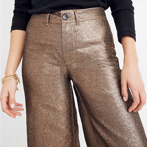 Madewell Denim - Madewell Slim Emmett Wide-Leg Crop Pants Size 27